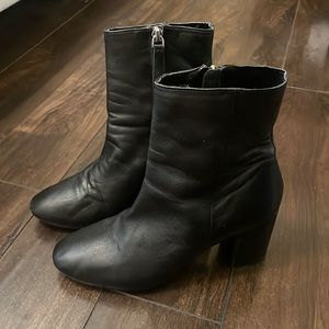 Topshop leather ankle boots